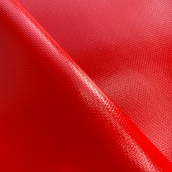 Тентовый материал ПВХ 600 гр/м2 плотная, Красный (Ширина 150см), на отрез  в Жуковском, 600 г/м2, 1189 руб