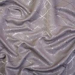 Ткань Блэкаут для штор светозатемняющая 75% &quot;Ледовое тиснение цвет Серый&quot; (на отрез)  в Жуковском