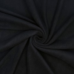 Флис Односторонний 130 гр/м2, цвет Черный (на отрез)  в Жуковском