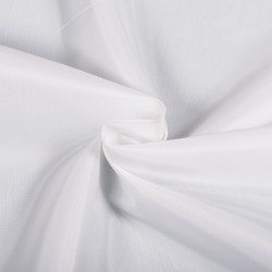 Ткань подкладочная Таффета 190Т, цвет Белый (на отрез)  в Жуковском