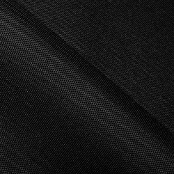 Прорезиненная ткань Оксфорд 600D ПВХ, Черный (на отрез)  в Жуковском