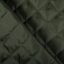 Стеганая подкладочная ткань с синтепоном (100гр/м2), цвет Хаки (на отрез)  в Жуковском